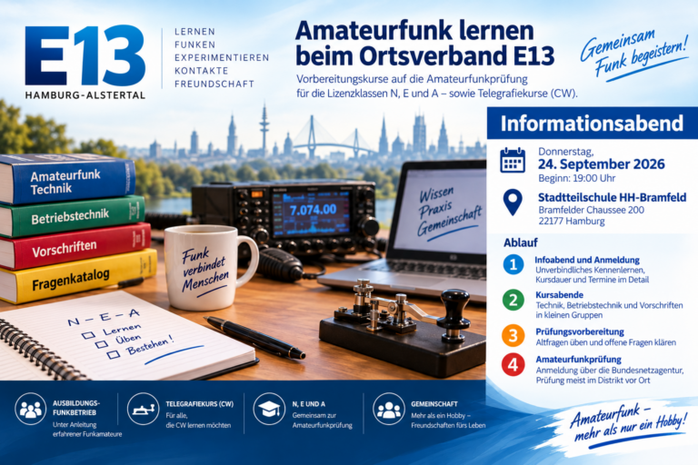 Jetzt aber hin: Ausbildung beim OV E13 startet!