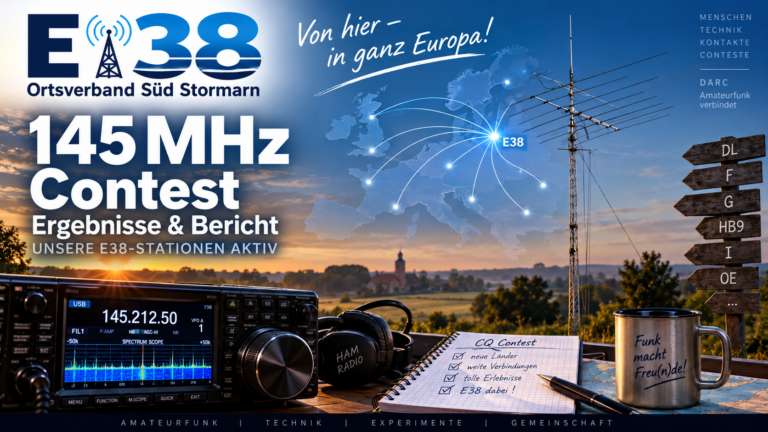E38 beim 145-MHz-September-Contest – fünf aktive Mitglieder und starke Ergebnisse