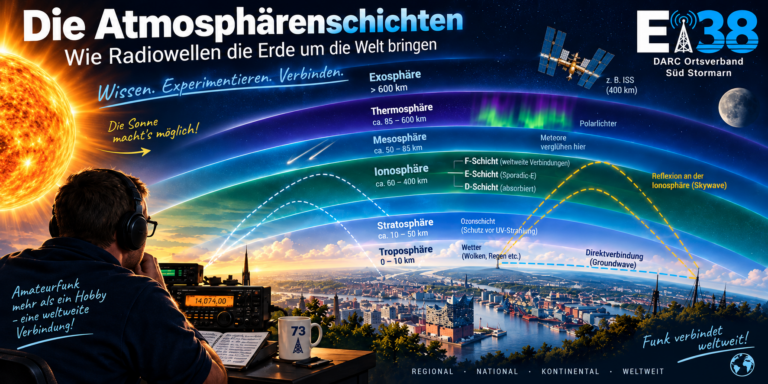 Die Atmosphärenschichten – warum sie für den Amateurfunk so wichtig sind