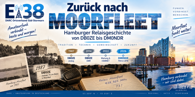 Zurück nach Moorfleet – Hamburger Relaisgeschichte von DB0ZE bis DM0NDR